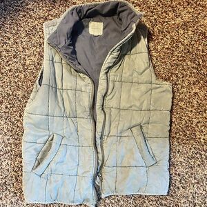 Thread and Supply Quilted Green Vest Size L